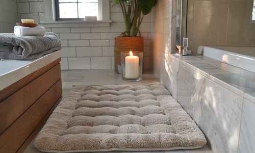 Transformer une petite salle de bain avec un tapis de bain