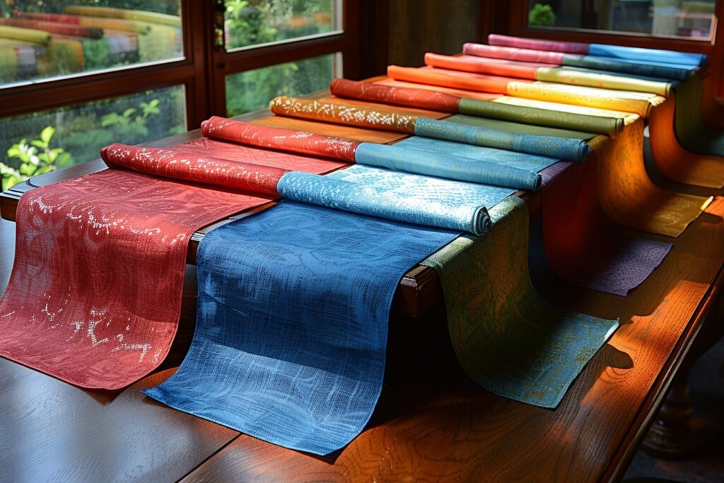 Dynamisez votre table avec des chemins en tissu colorés