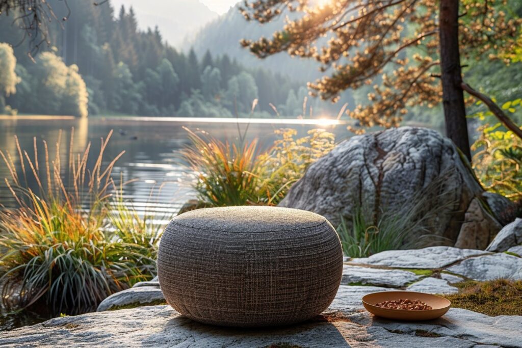Goûtez au bonheur de l&rsquo;extérieur avec un pouf imperméable et élégant