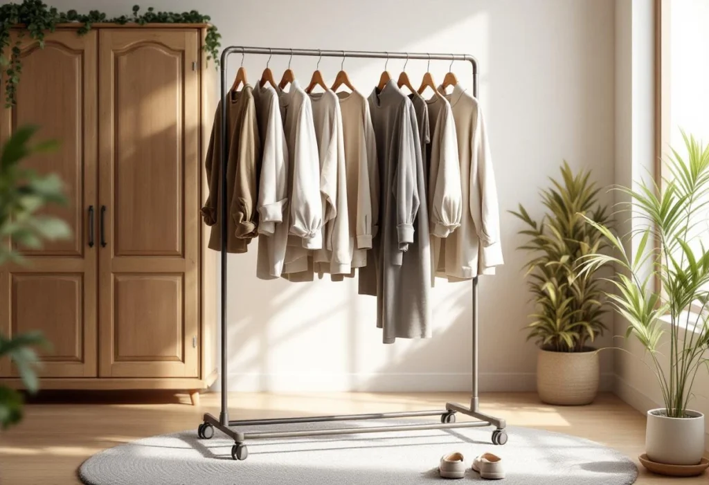 Pourquoi opter pour un portant à vêtements mobile plutôt qu&rsquo;une armoire traditionnelle ?