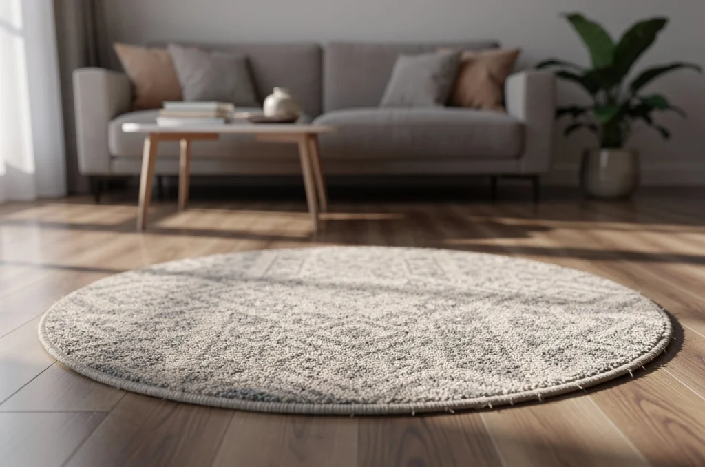 Comment un simple tapis rond peut booster votre déco