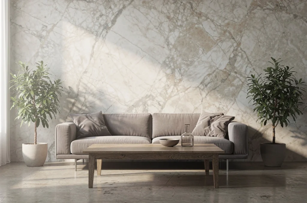 Décoration intérieure : sublimer ses murs avec le papier peint effet marbre