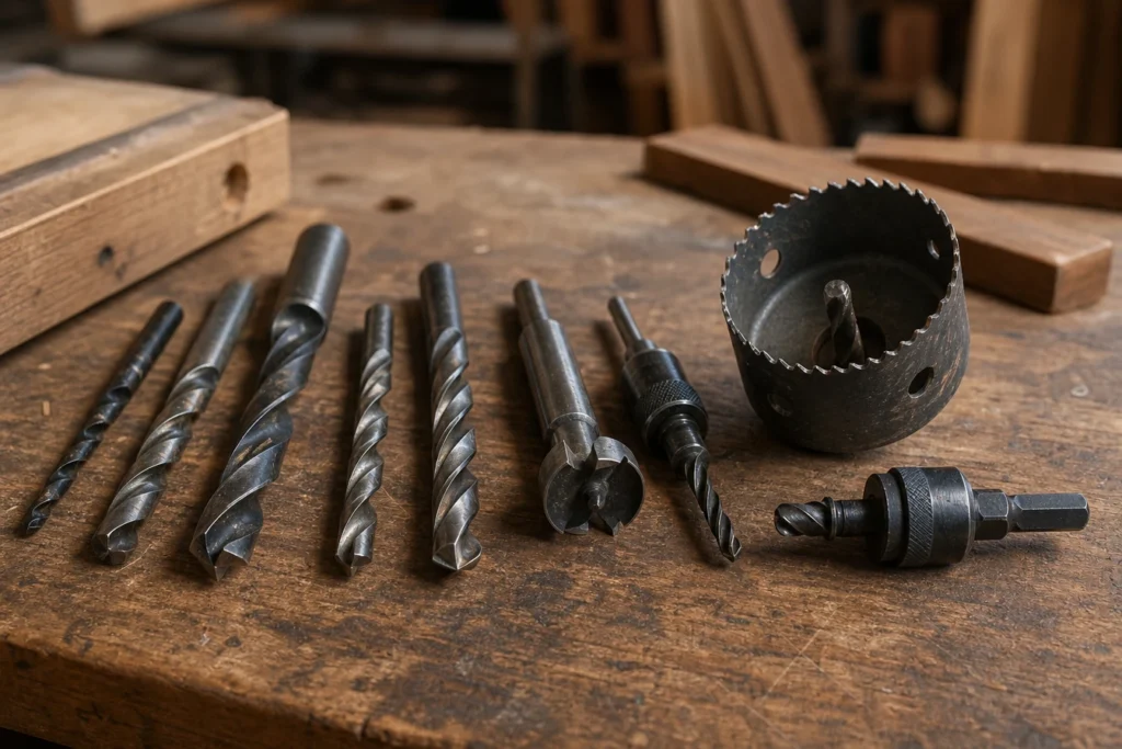 Tous les outils pour percer : comprendre les forêts, mèches à bois, scie-cloche et autres accessoires indispensables