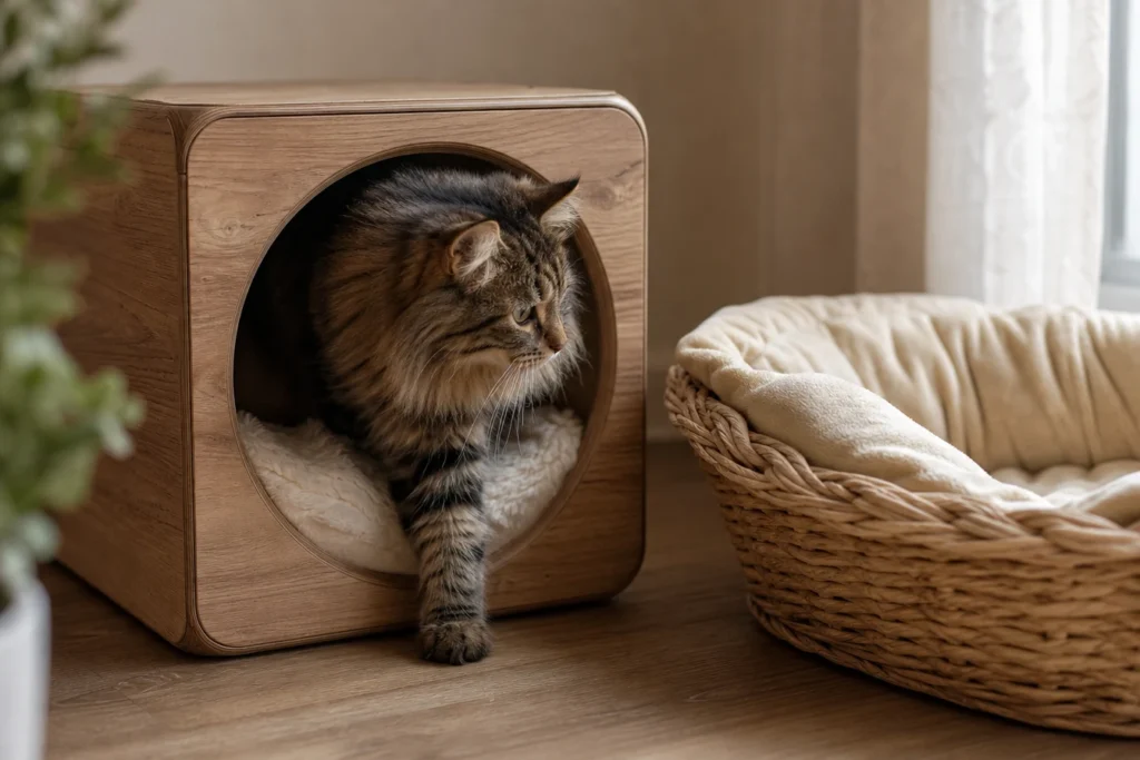Niche ou panier ? Quel type d’abri conviendra le mieux à votre chat ?